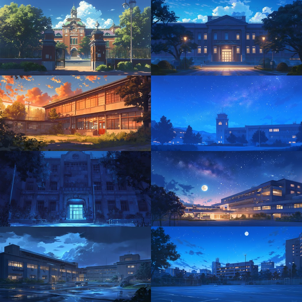 School 300 background illustrations