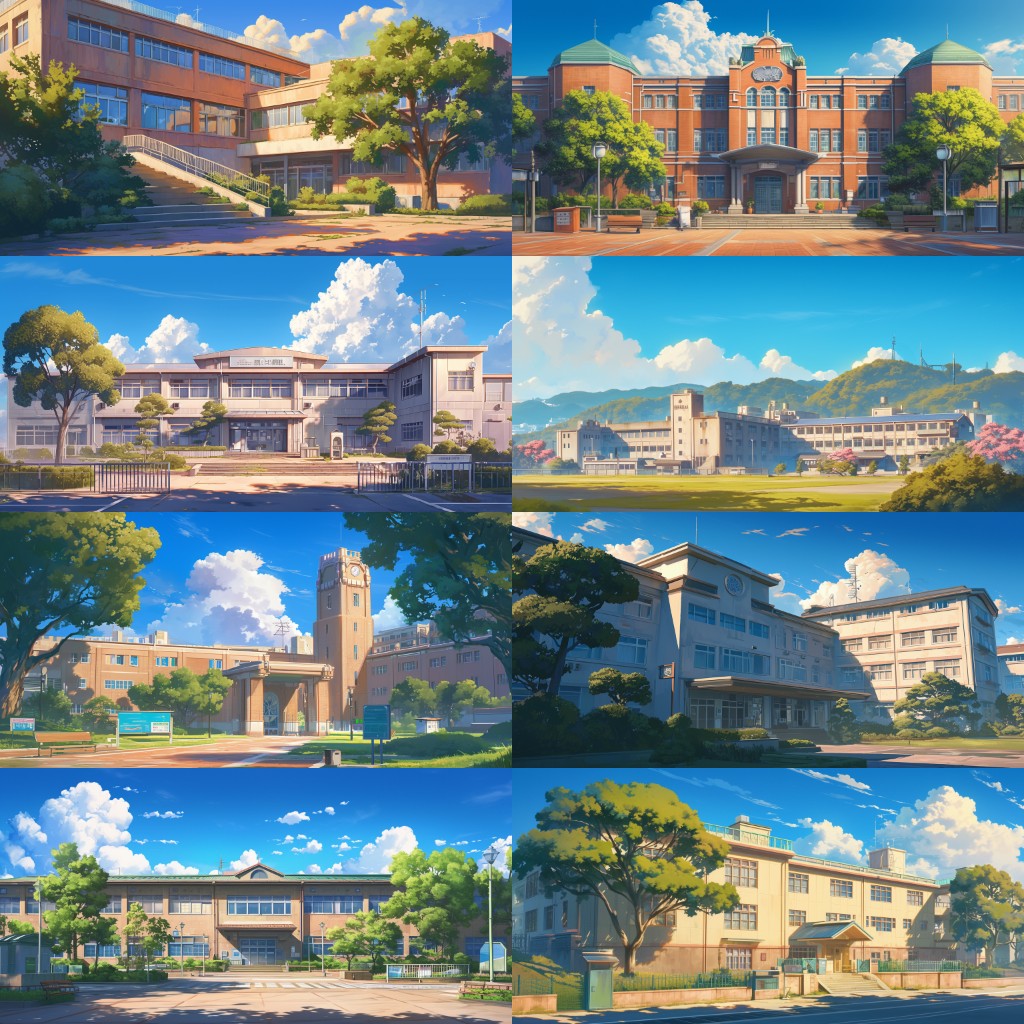 School 300 background illustrations
