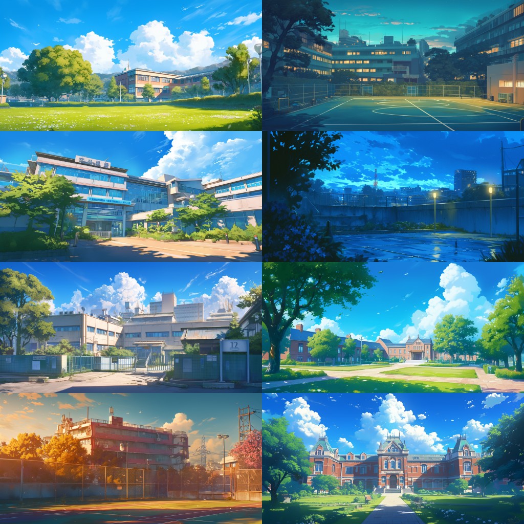 School 300 background illustrations
