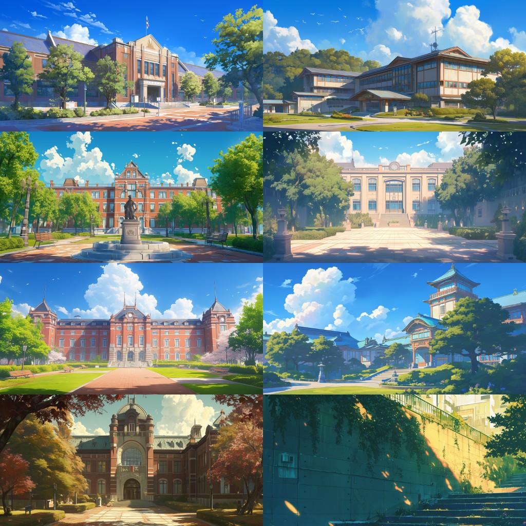 School 300 background illustrations