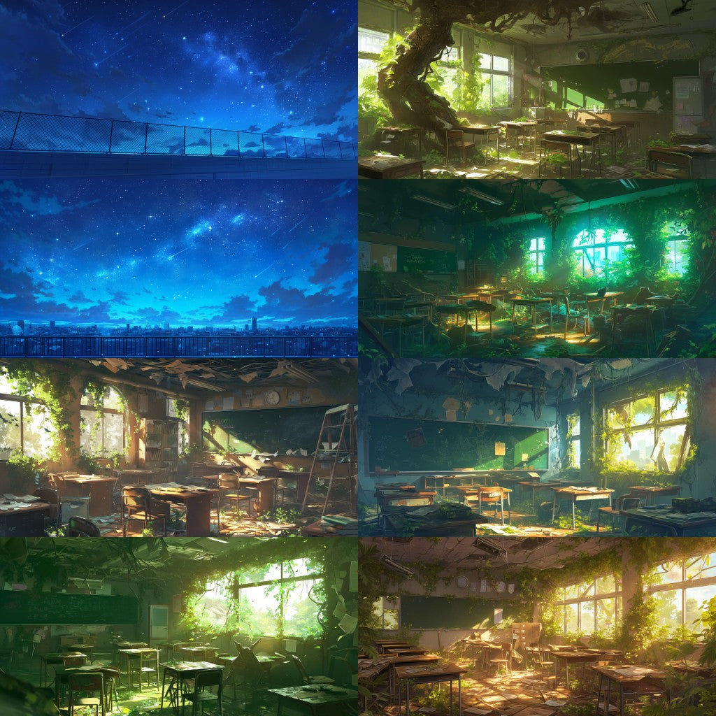 School 300 background illustrations