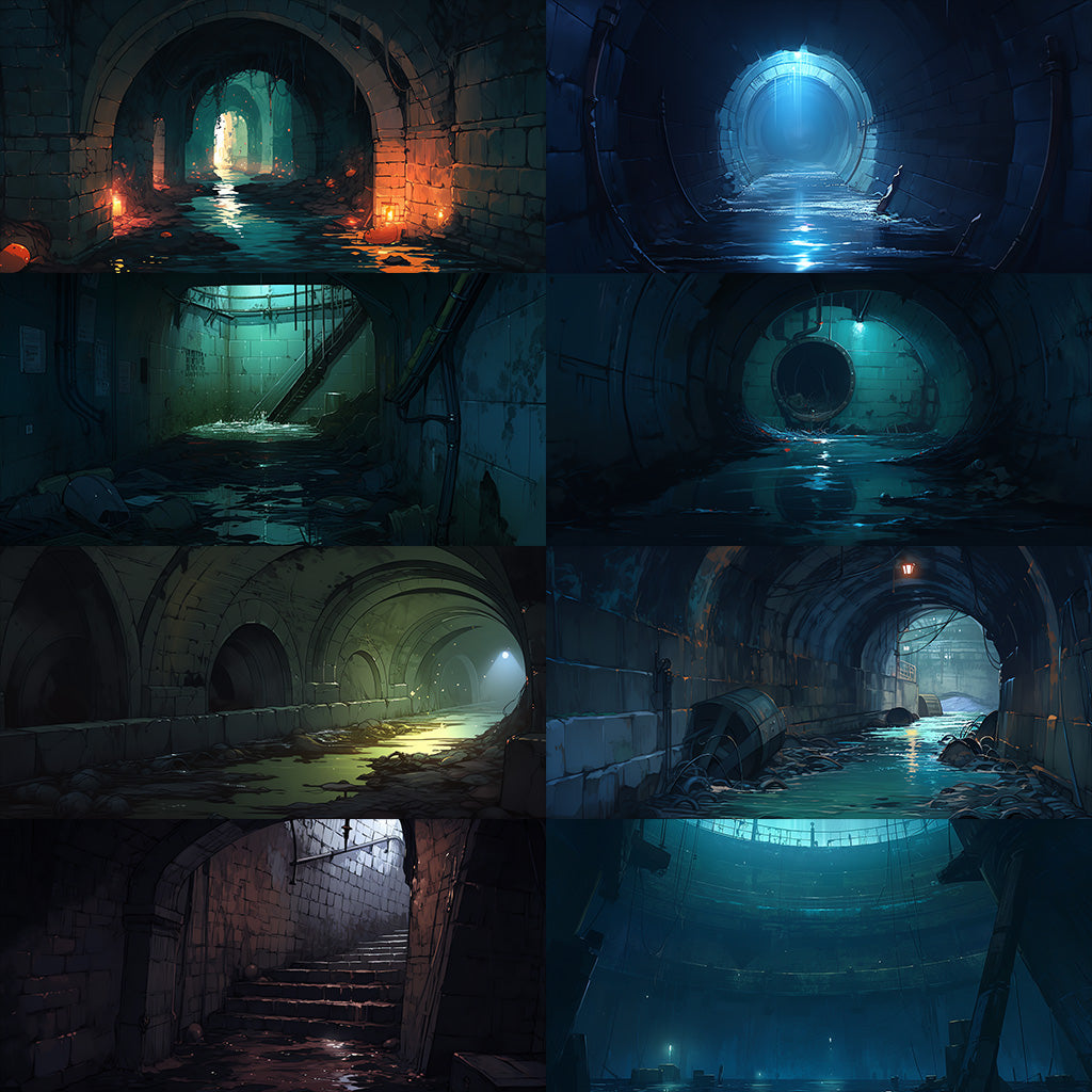 Sewer 110 background illustrations
