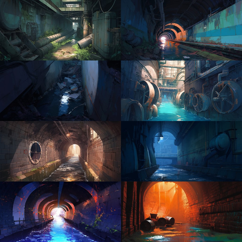 Sewer 110 background illustrations