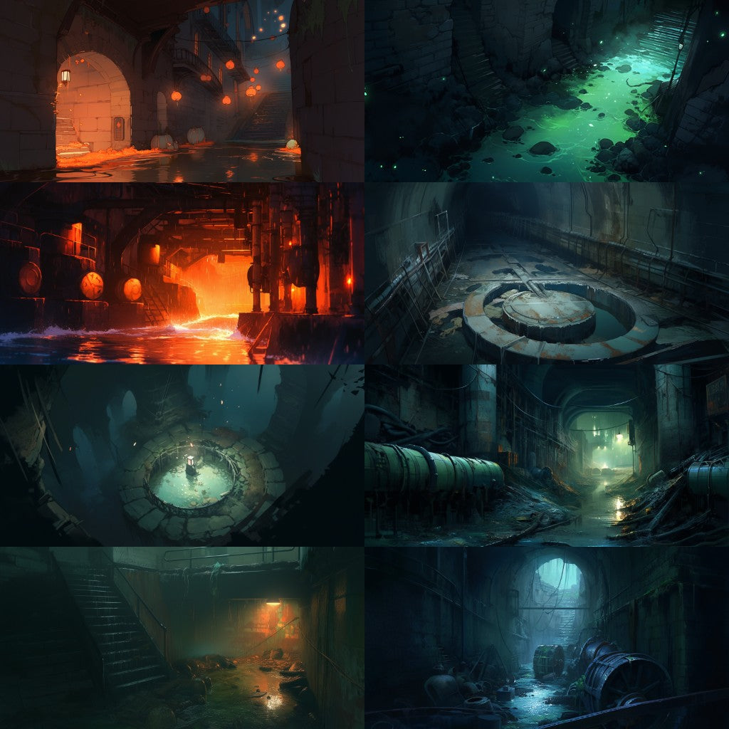 Sewer 110 background illustrations