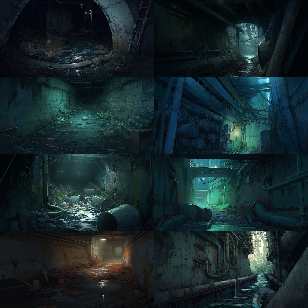 Sewer 110 background illustrations