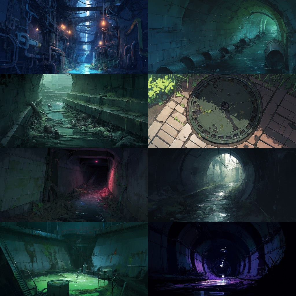 Sewer 110 background illustrations