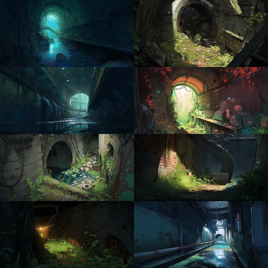 Sewer 110 background illustrations