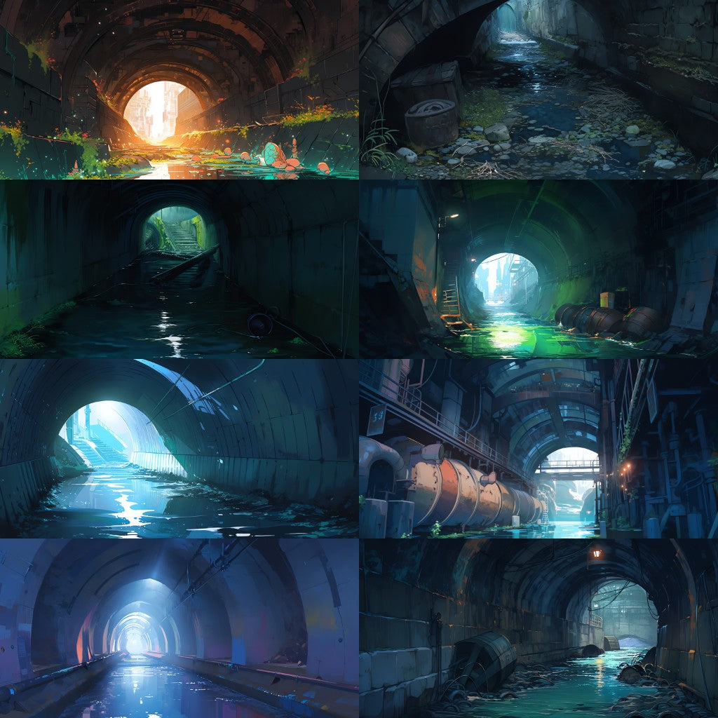 Sewer 110 background illustrations