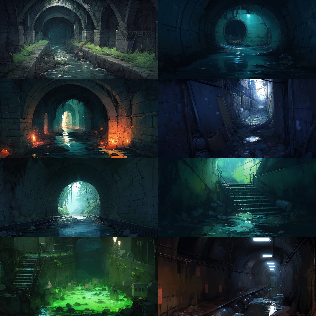 Sewer 110 background illustrations