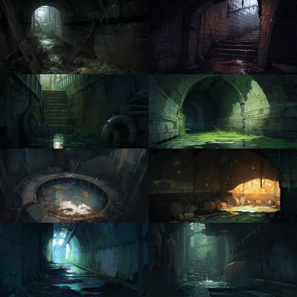 Sewer 110 background illustrations