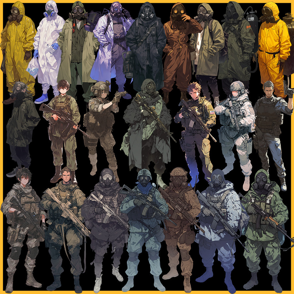 Special forces 30 standing illustration (Full-body)