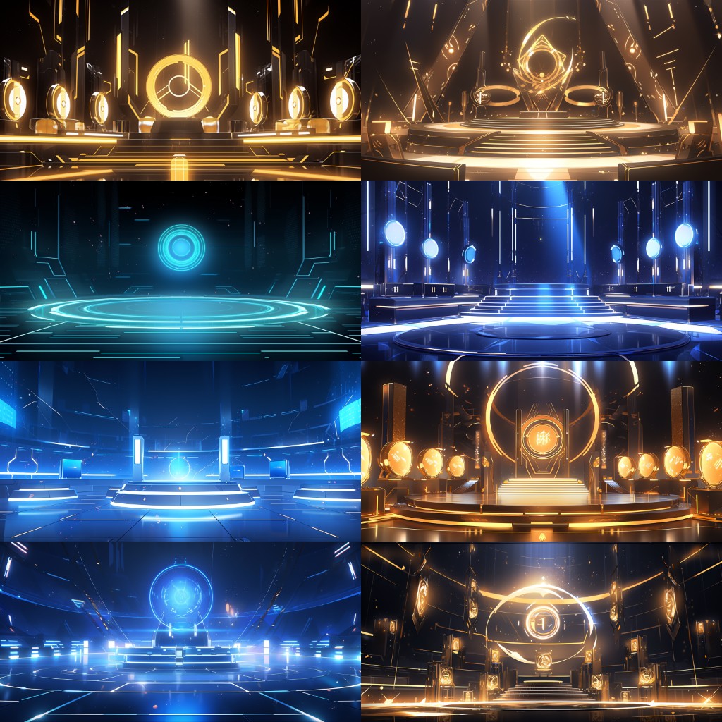 Stage No.1 100 background illustrations