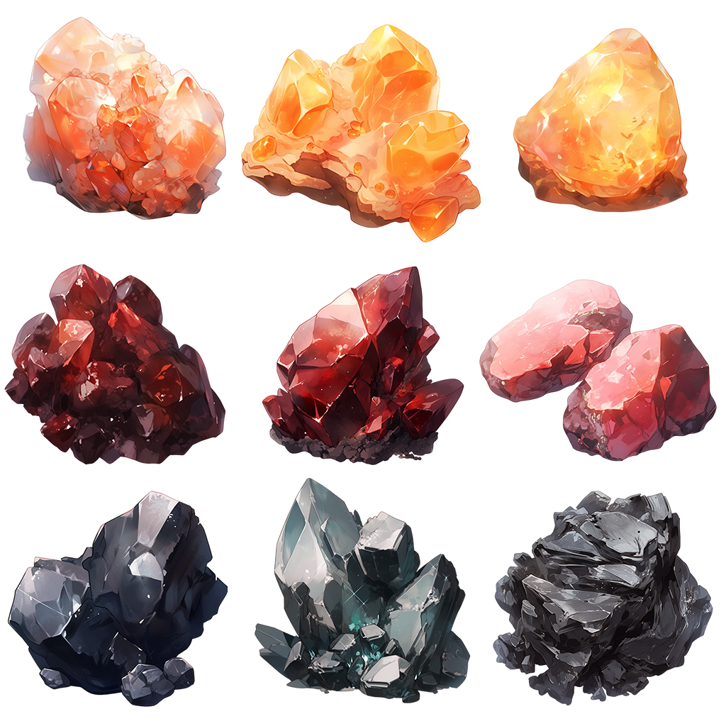 Stone No.2 51 Illustrations (Transparent PNG)