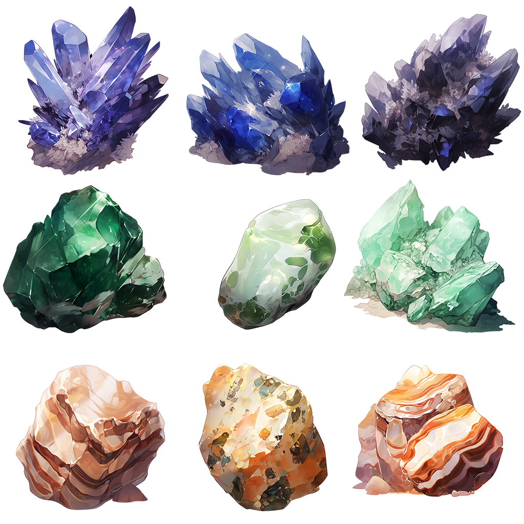 Stone No.2 51 Illustrations (Transparent PNG)