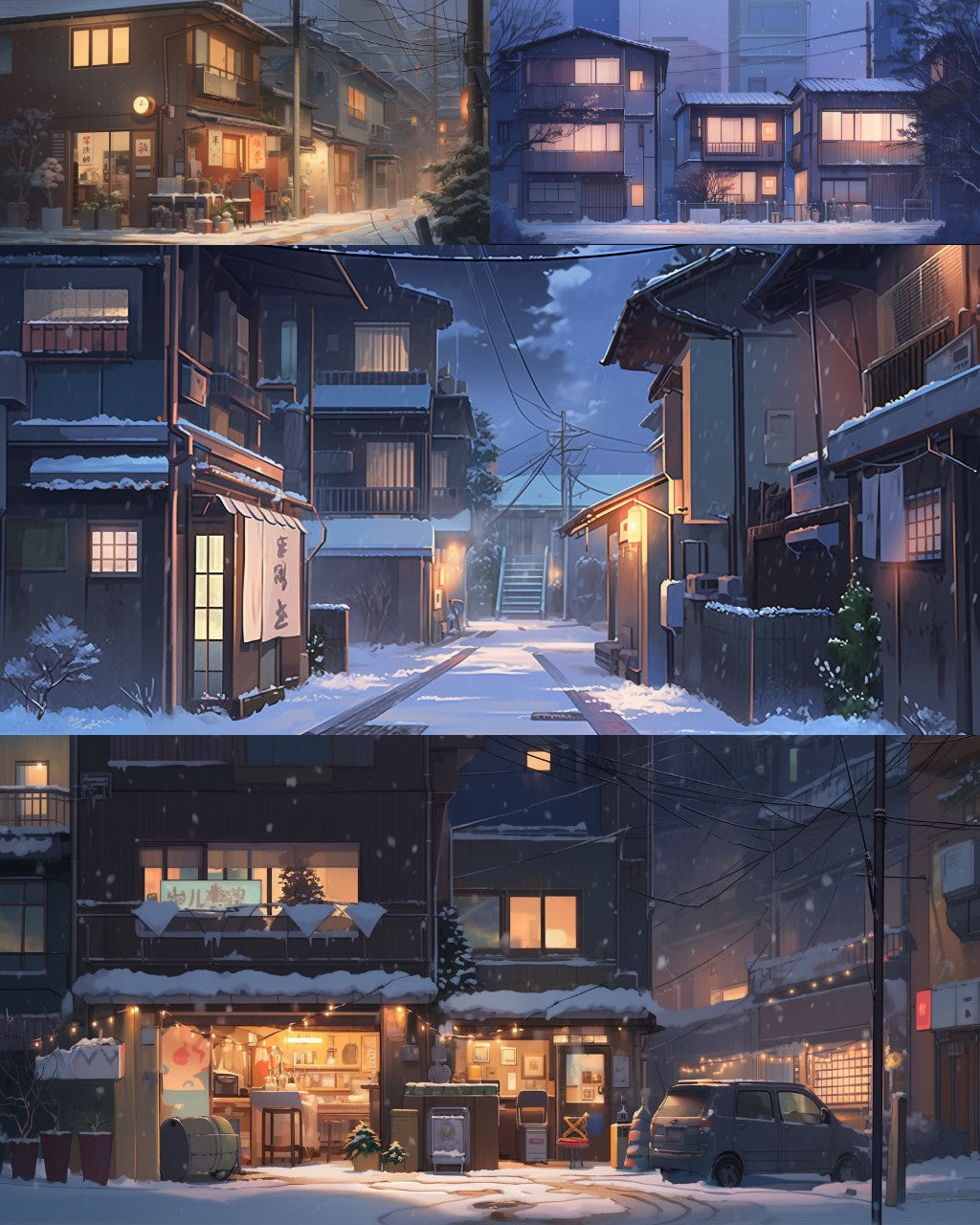 Residential area 180 background illustrations