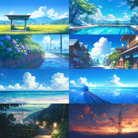 夏季风景400背景插图