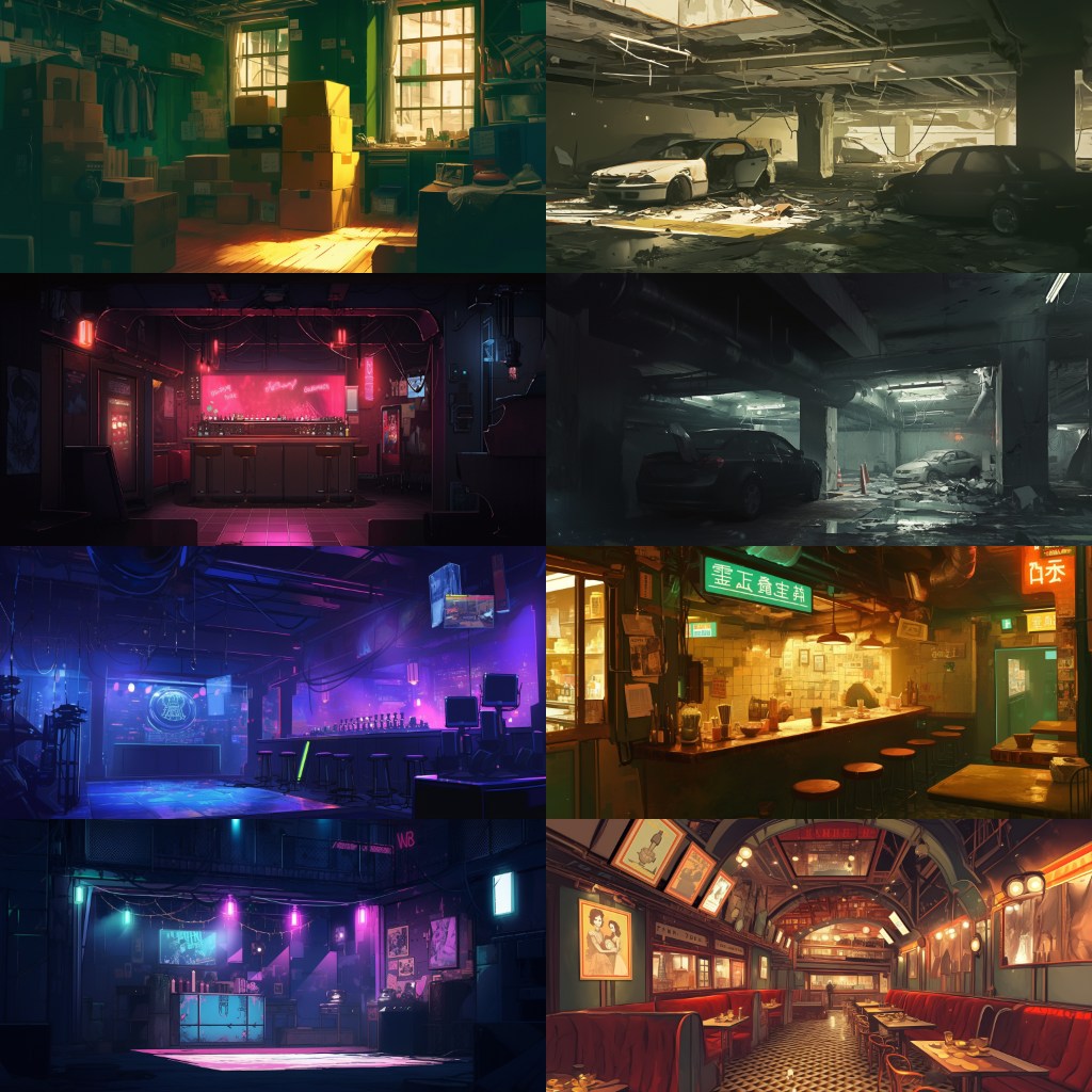 Underground 230 background illustrations