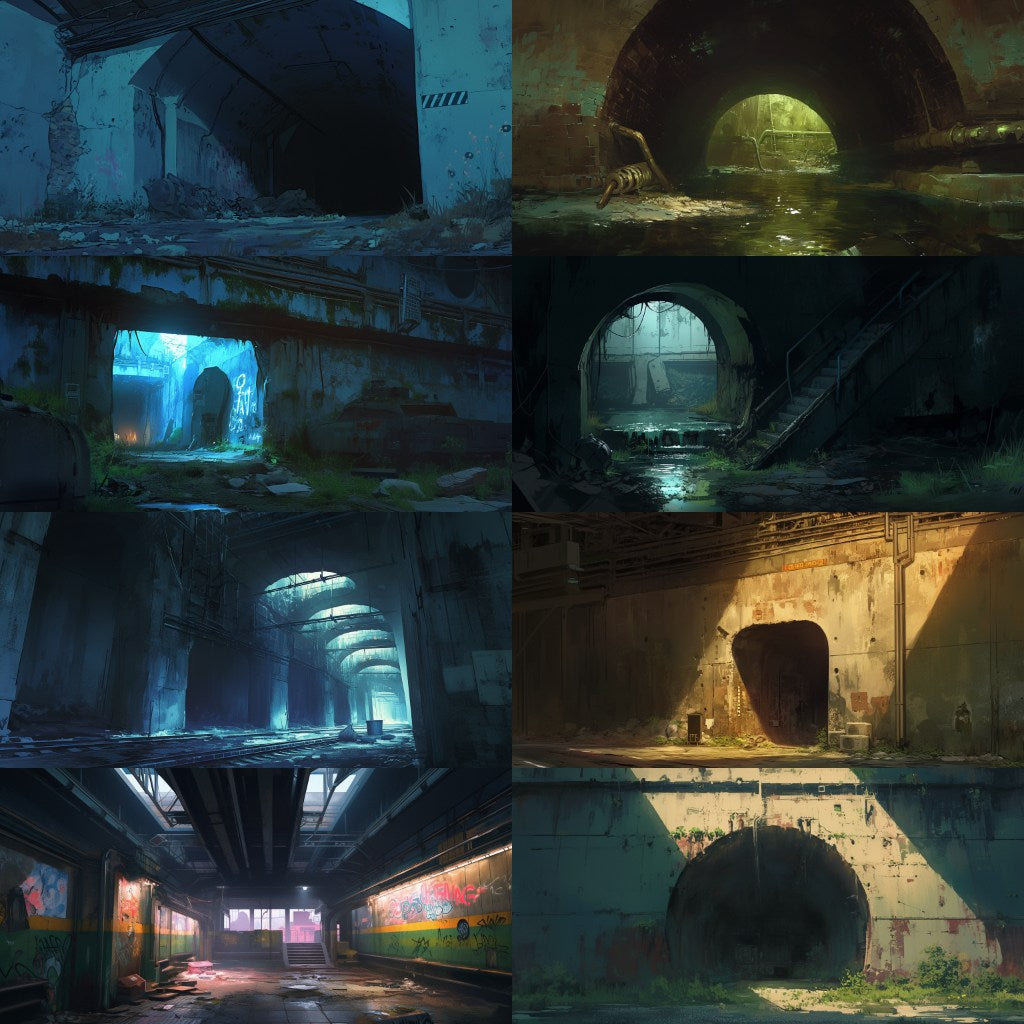Underground 230 background illustrations