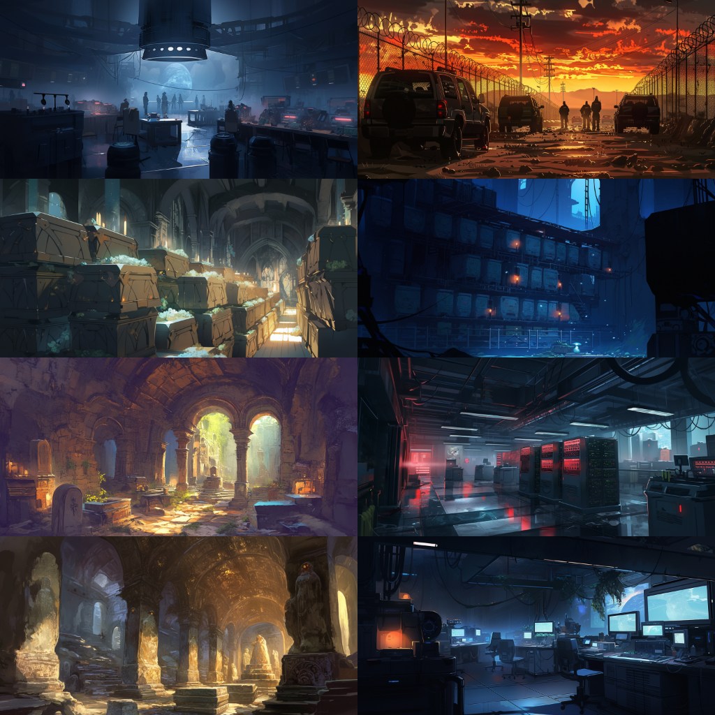 Underground 230 background illustrations