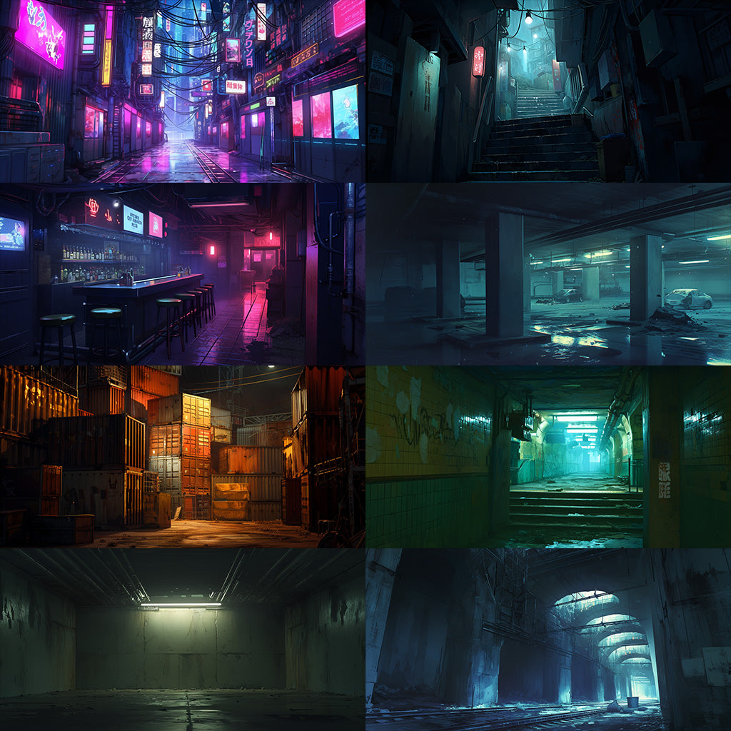Underground 230 background illustrations