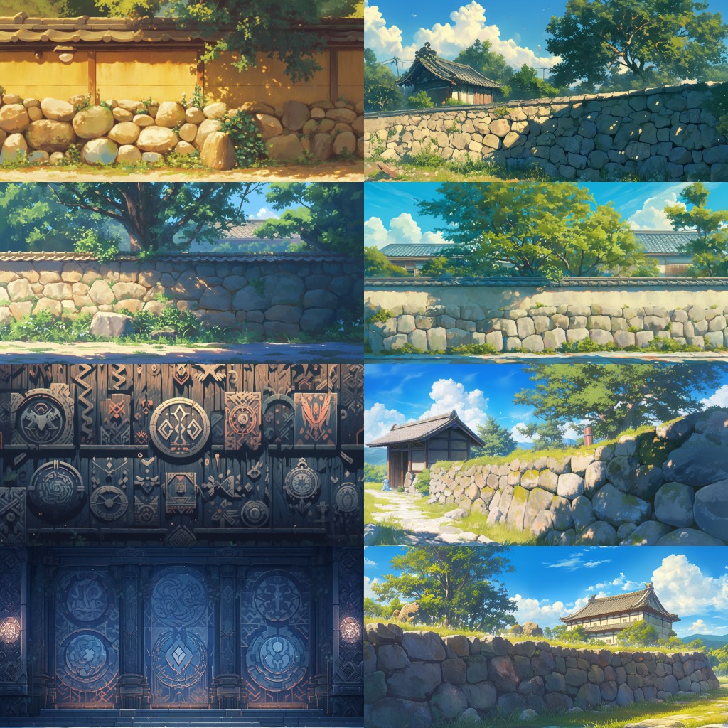 Wall 350 background illustrations