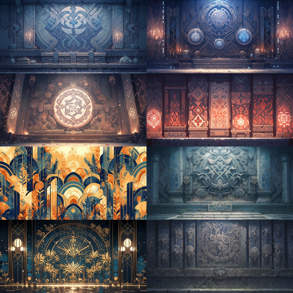 Wall 350 background illustrations