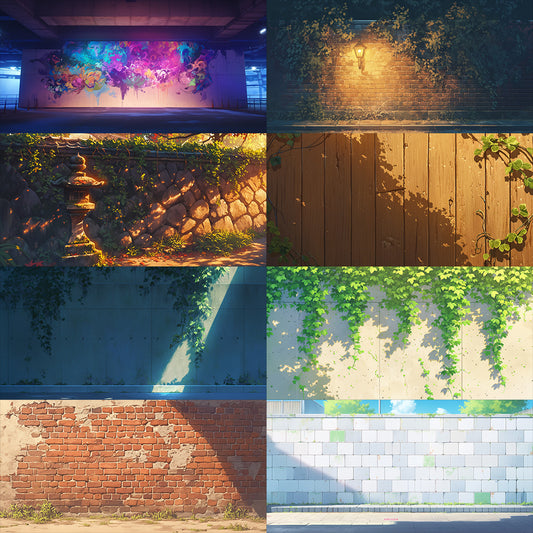 墙上 350 个背景插图