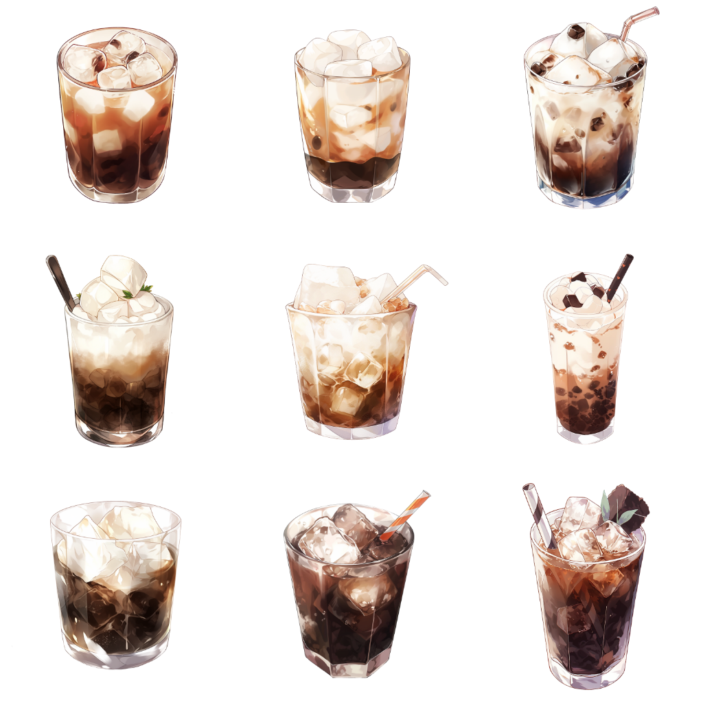 Cocktail 50 Illustrations (Transparent PNG)