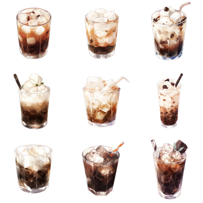 Cocktail 50 Illustrations (Transparent PNG)